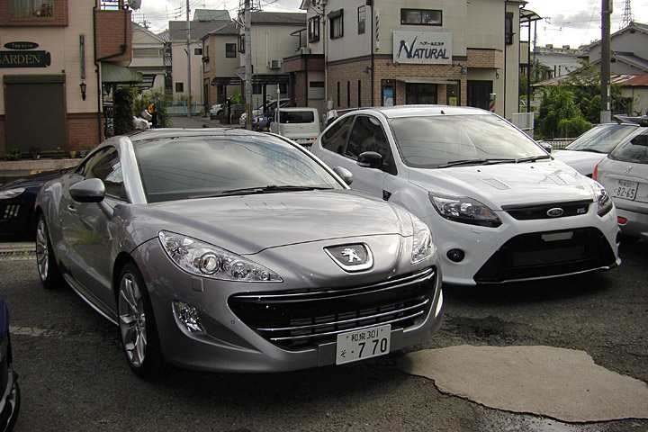 PEUGEOT（プジョー） RCZ登録、FORD（フォード）FOCUS RS予備検