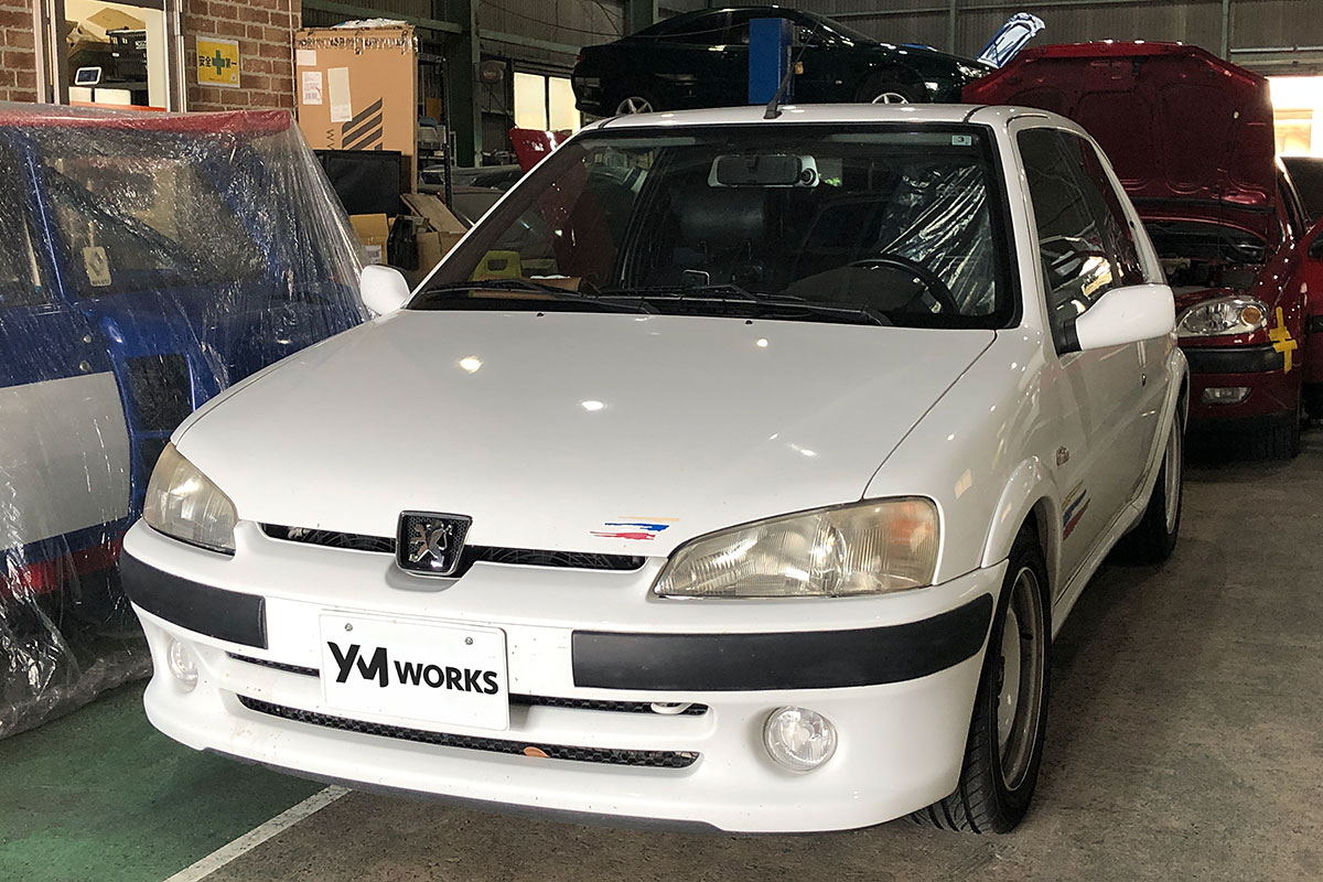 プジョー 106S16(Peugeot 106S16)のタイヤ交換 | 大阪府南河内郡のM様