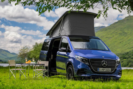 特選輸入車 Vol.720 メルセデス・ベンツ V300d マルコ ポーロ プレミアム プラス（Mercedes-Benz V300d Marco Polo Premium Plus）｜キッチン装備の上級キャンパーの希少在庫車｜イギリス新車販売