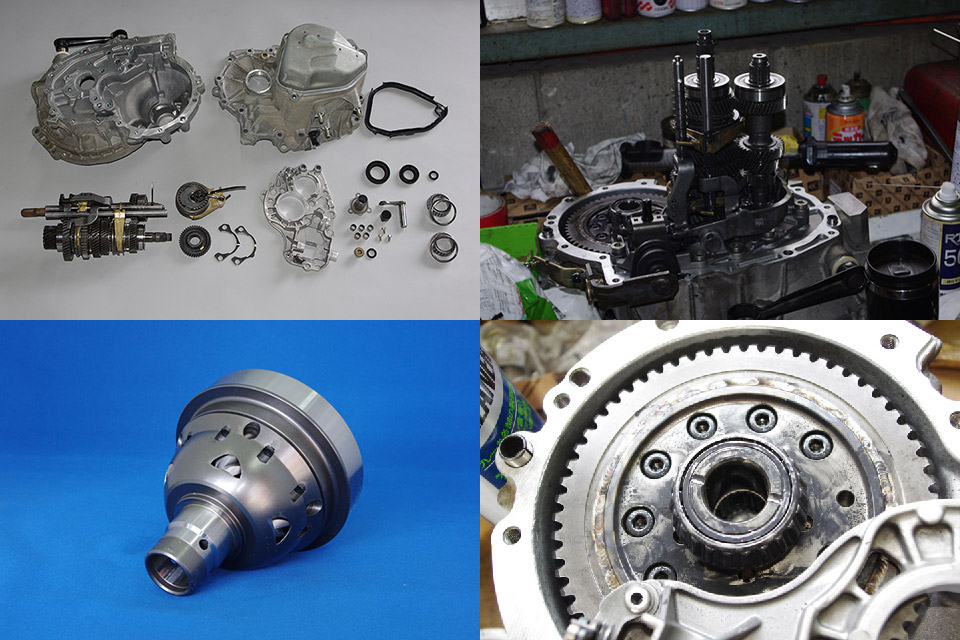 ミッションのフルOHとLSDの組込み