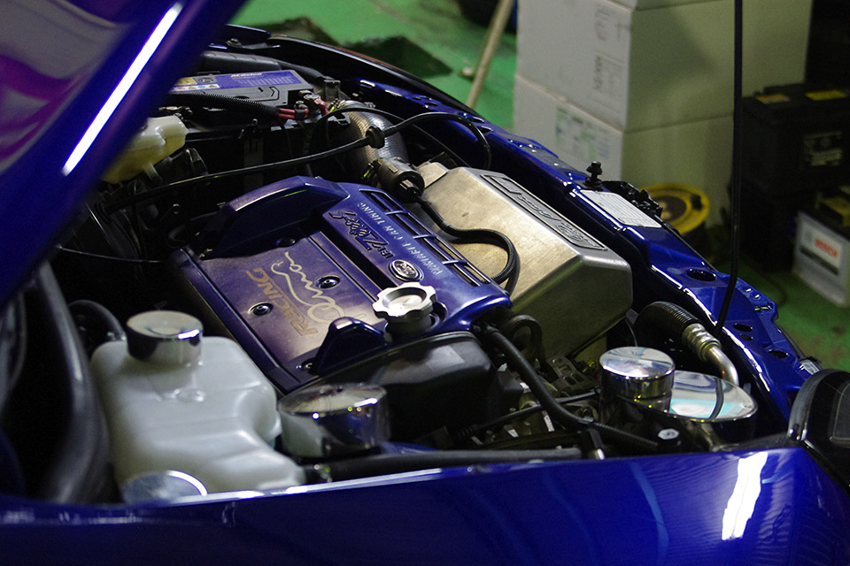 組み上がったエンジンルーム