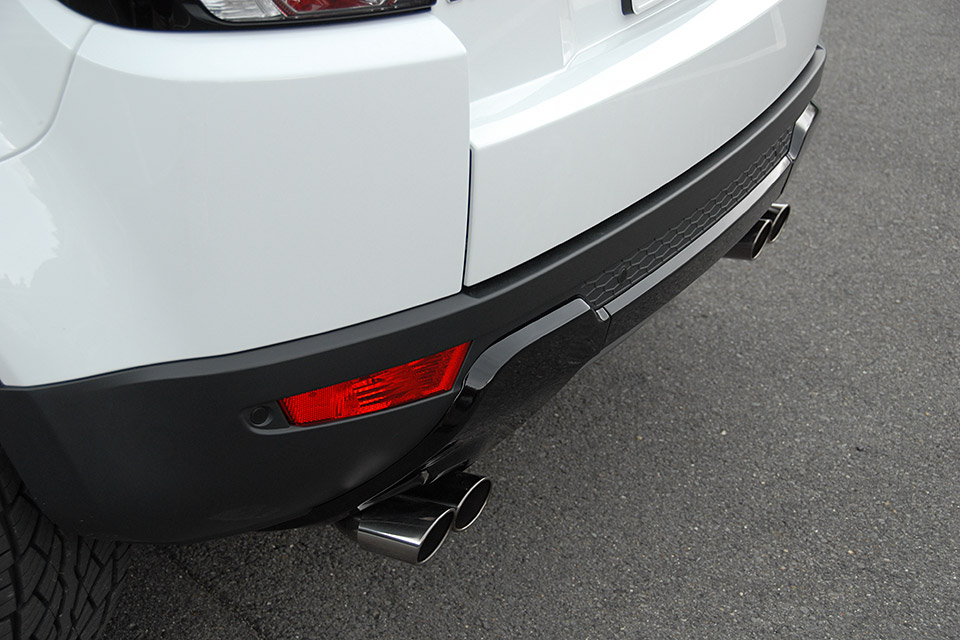 エンド部を加工した左右4本出しマフラー