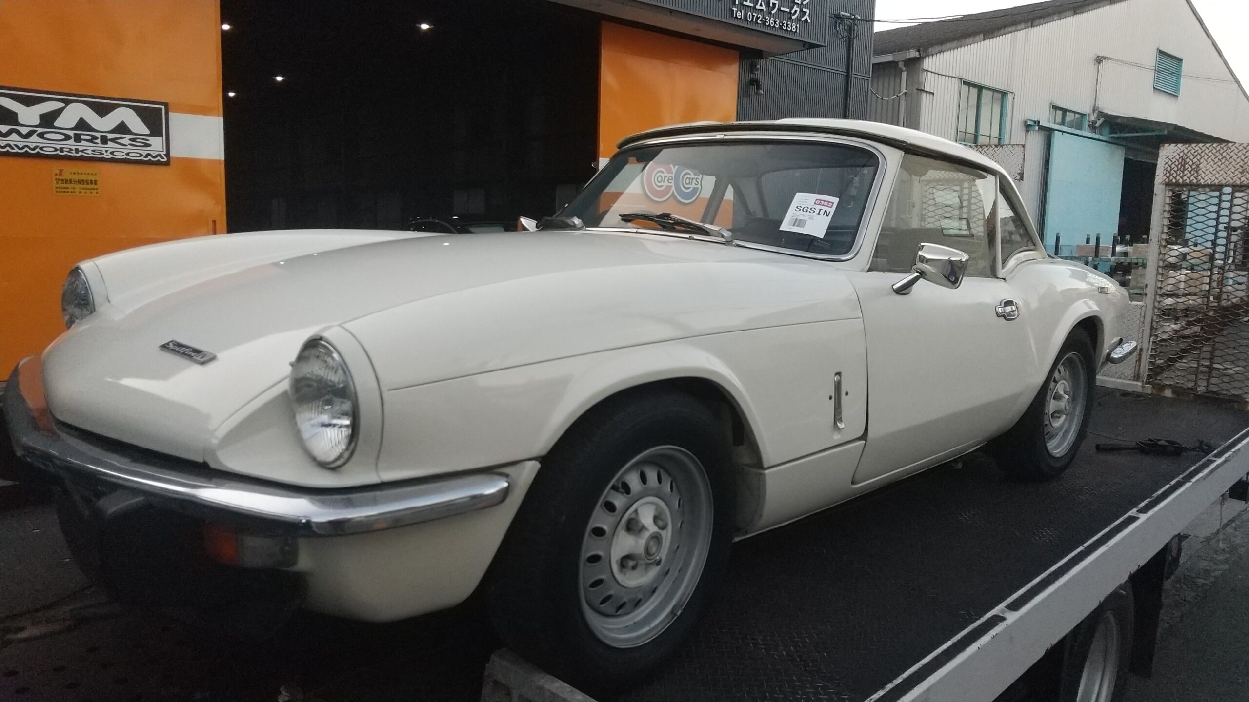 入庫しました｜Triumph Spitfire(トライアンフ スピットファイア