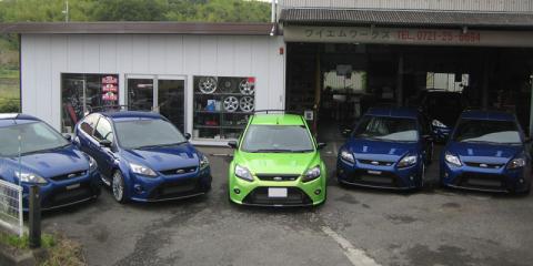 5台のFOCUS RS MK2。