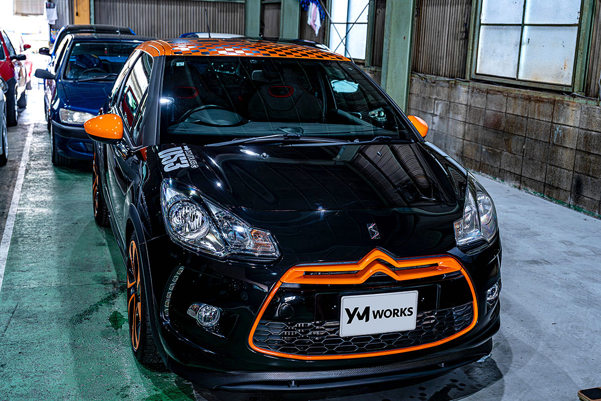 ガラスコーティング施工事例｜シトロエン DS3 レーシング（CITROEN DS3 Racing）｜大阪府富田林市O様