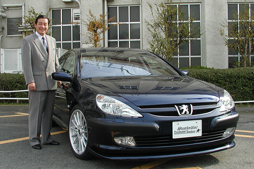 梨田監督とMUSKETIER 607。藤井寺球場にて