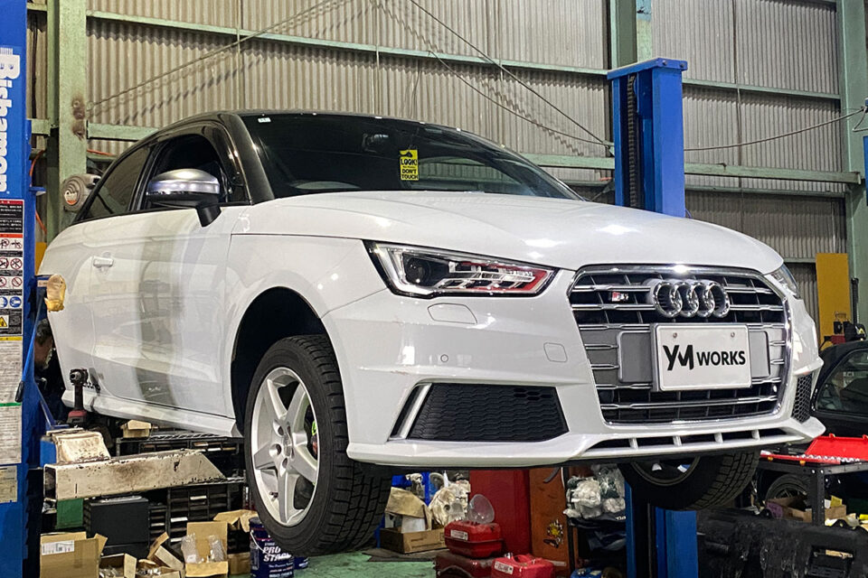 アウディS1 スポーツバック（Audi S1 Sportback）のリアサスペンション修理 | 大阪府南河内郡のK様