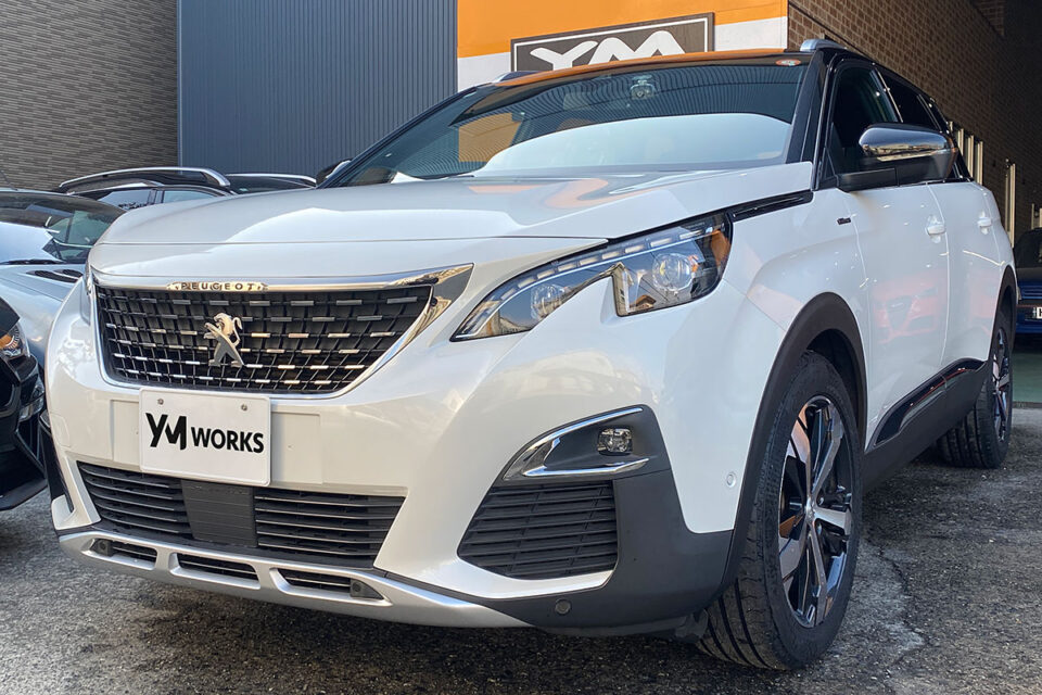 プジョー 5008 GTライン BlueHDi（Peugeot 5008 GT Line BlueHDi）の一般整備 タイヤ・フロントブレーキ・バッテリー交換｜大阪府松原市のI様