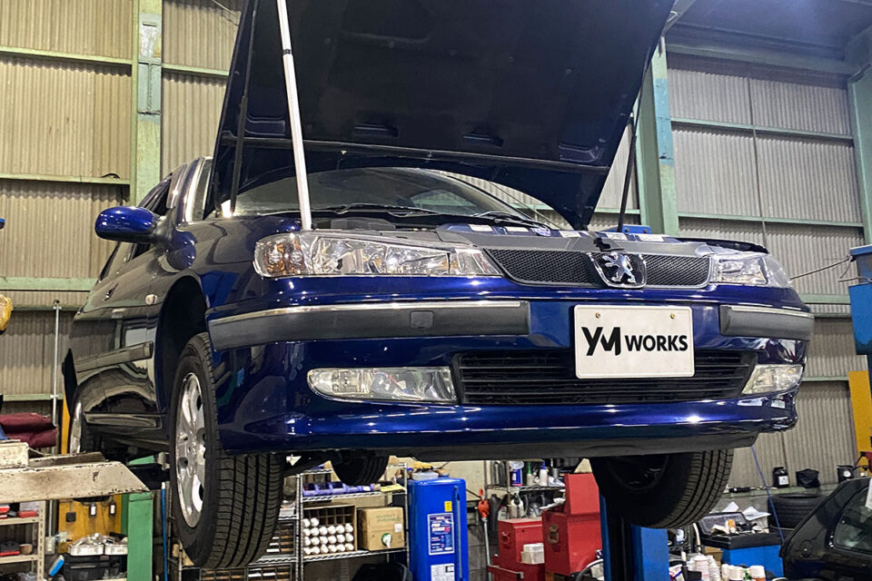 プジョー 406 セダン 2.0（Peugeot 406 Sedan 2.0）の一般整備 ノックセンサー・A/Tスイッチ交換｜大阪府東大阪市のK様