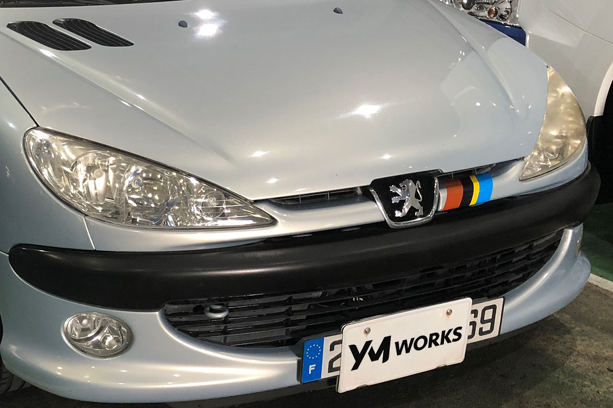 プジョー 206CC S16（Peugeot 206 CC S16）のヘッドライトコーティング