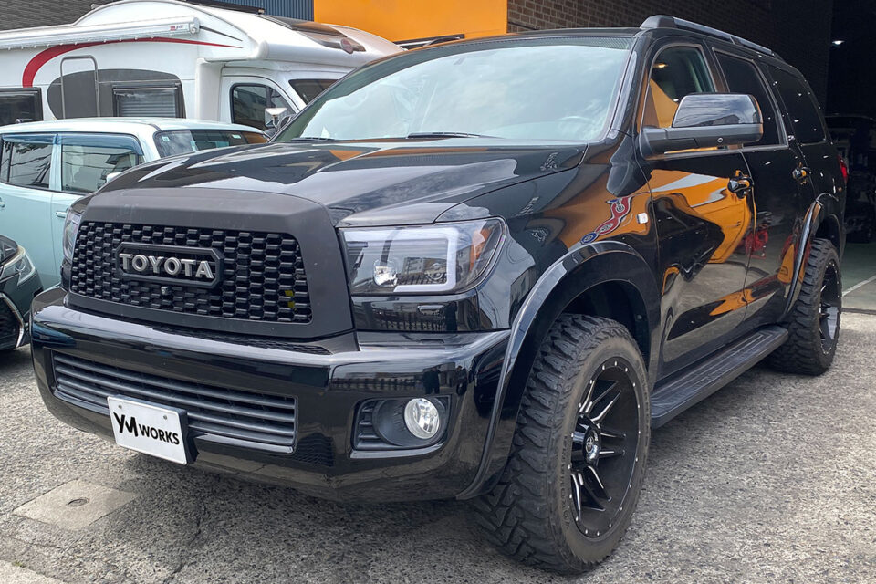 トヨタ セコイア 5.7L V8（Toyota Sequoia 5.7L V8）の一般整備 エンジンオイル交換｜大阪府堺市のY様