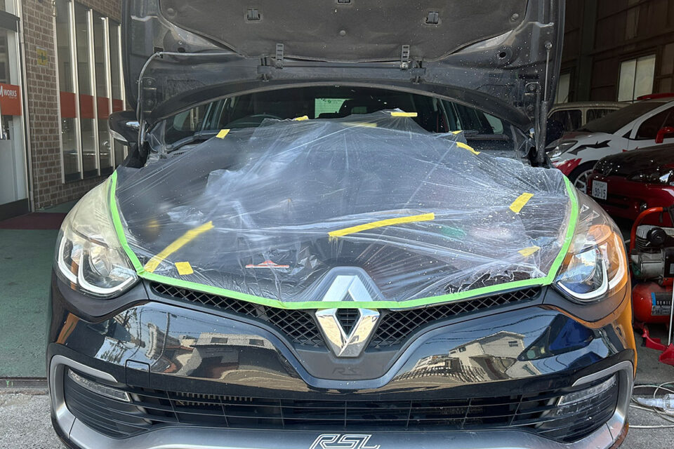 ルノー ルーテシア R.S.（RENAULT Lutecia R.S.）のヘッドライトコーティング他｜大阪府羽曳野市のT様