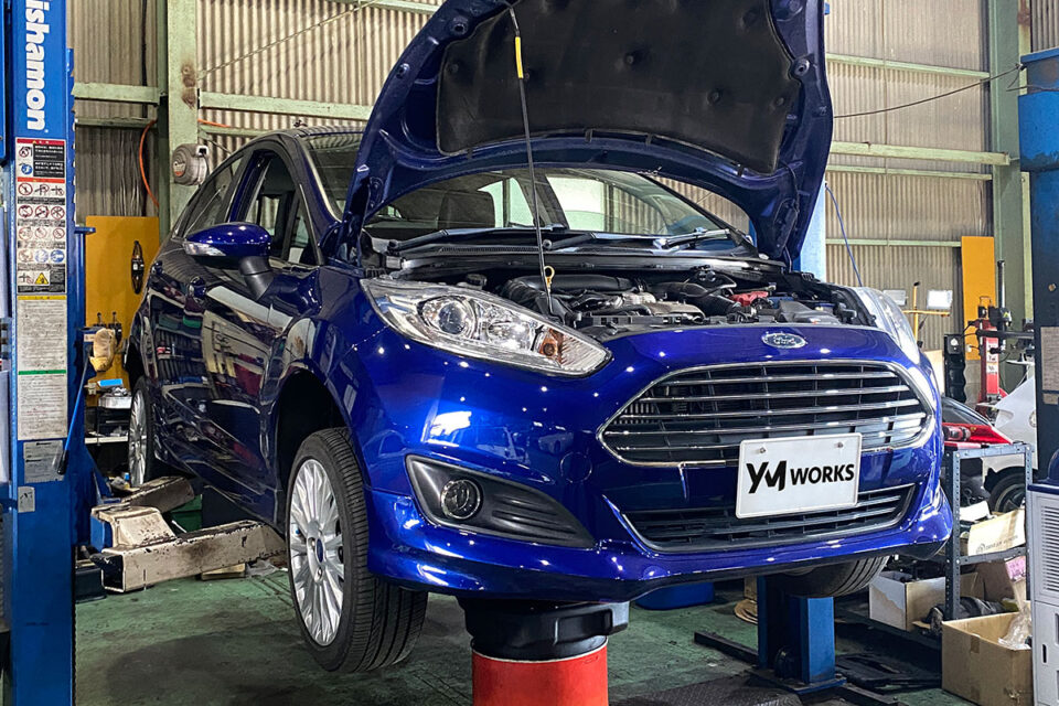 フォード フィエスタ 1.0 エコブースト（Ford Fiesta 1.0 EcoBoost）の一般整備 エンジンオイル交換｜奈良県吉野郡のI様