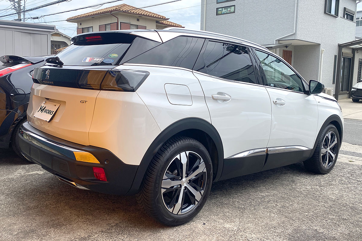 ガラスコーティング施工事例｜プジョー 3008 GT（PEUGEOT 3008 GT）｜大阪府大阪市 A様